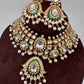 Kundan Moissanite Green Choker Necklace