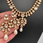 Kundan Statement Necklace comes with Earrings and Mang Tika