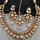 Kundan Statement Necklace comes with Earrings and Mang Tika
