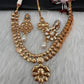 Kundan Statement Necklace comes with Earrings and Mang Tika