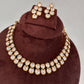 Kundan Neckline Necklace comes with Earrings