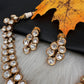 Kundan Neckline Necklace comes with Earrings