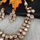 Kundan Neckline Necklace comes with Earrings