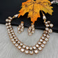 Kundan Neckline Necklace comes with Earrings
