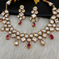 Kundan Red Neckline Necklace
