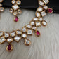 Kundan Red Neckline Necklace