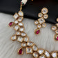 Kundan Red Neckline Necklace