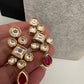 Kundan Red Neckline Necklace