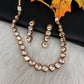 Kundan Single Line Neckline Necklace
