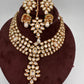 Kundan Statement Necklace comes with Earrings and Mang Tika