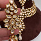 Kundan Statement Necklace comes with Earrings and Mang Tika