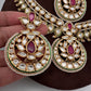 Mango Kundan Statement Necklace comes with Earrings and Mang Tika