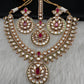 Mango Kundan Statement Necklace comes with Earrings and Mang Tika