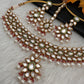 Kundan Statement Choker comes with Earrings and Mang Tika