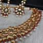 Kundan Statement Choker comes with Earrings and Mang Tika