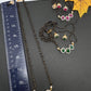 Fusion Black Beads Mangalsutra Necklace - Clear