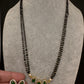 Fusion Black Beads Mangalsutra Necklace - Green