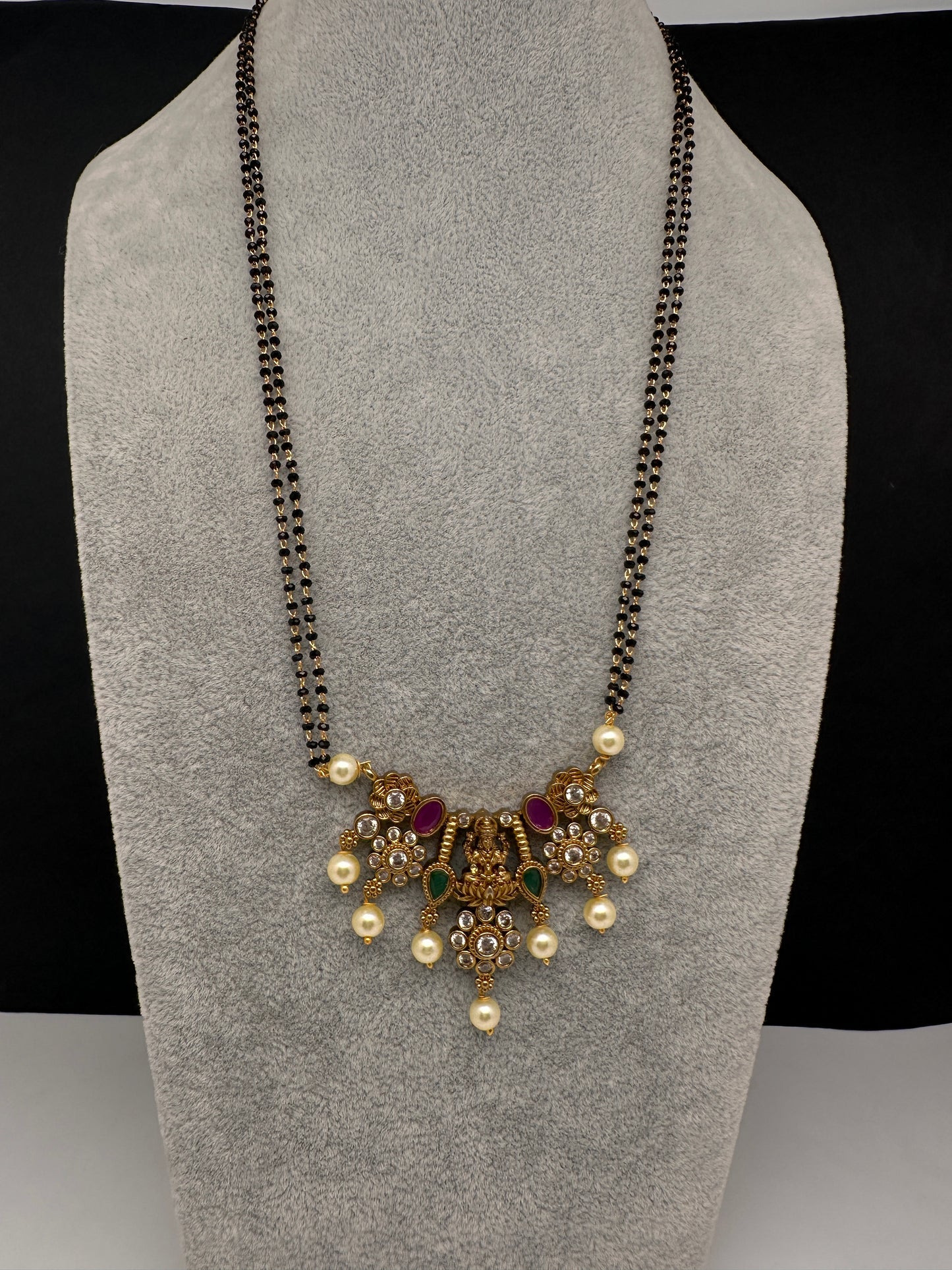 Goddess Lakshmi Mangalsutra Necklace - 