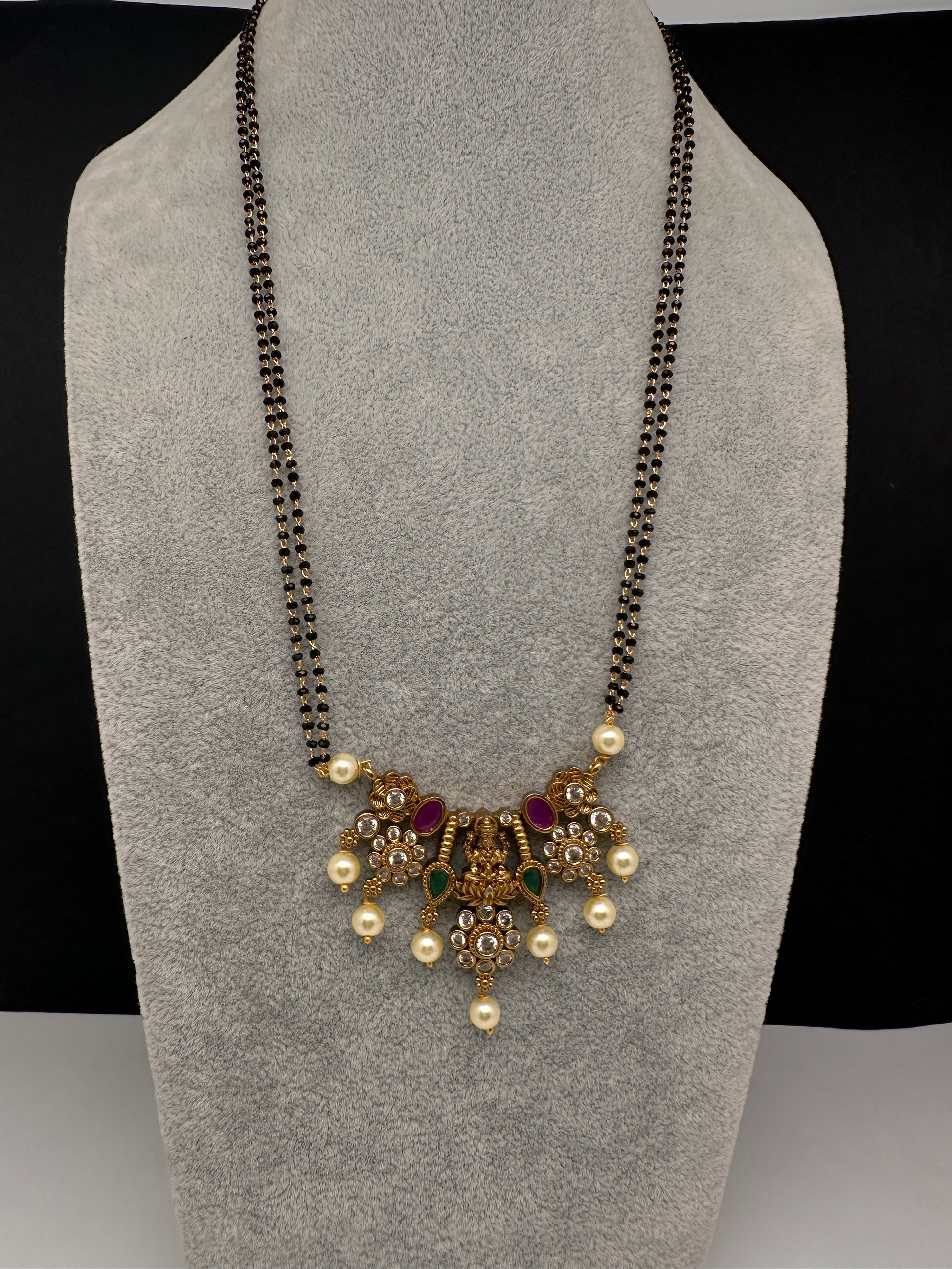 Goddess Lakshmi Mangalsutra Necklace - 