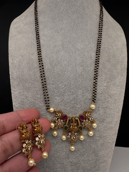 Goddess Lakshmi Mangalsutra Necklace - 