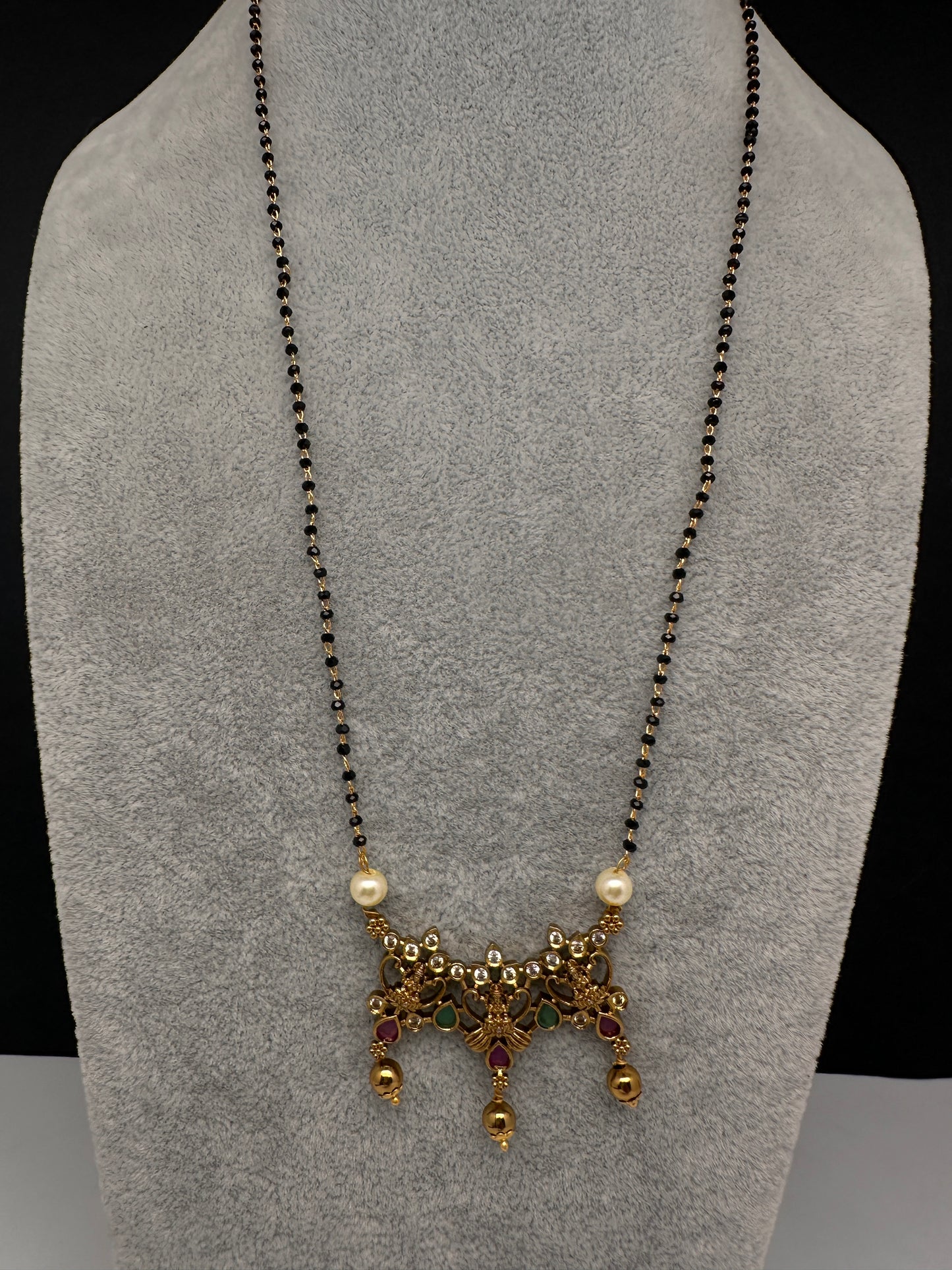 Goddess Lakshmi Mangalsutra Necklace - 
