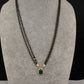 AD Color Stone Mangalsutra Necklace - Green