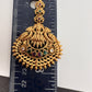 Matte Goddess Lakshmi Multi Stone Mang Tika