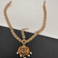 Matte Multi stone Peacock Maangteeka Mathapatti