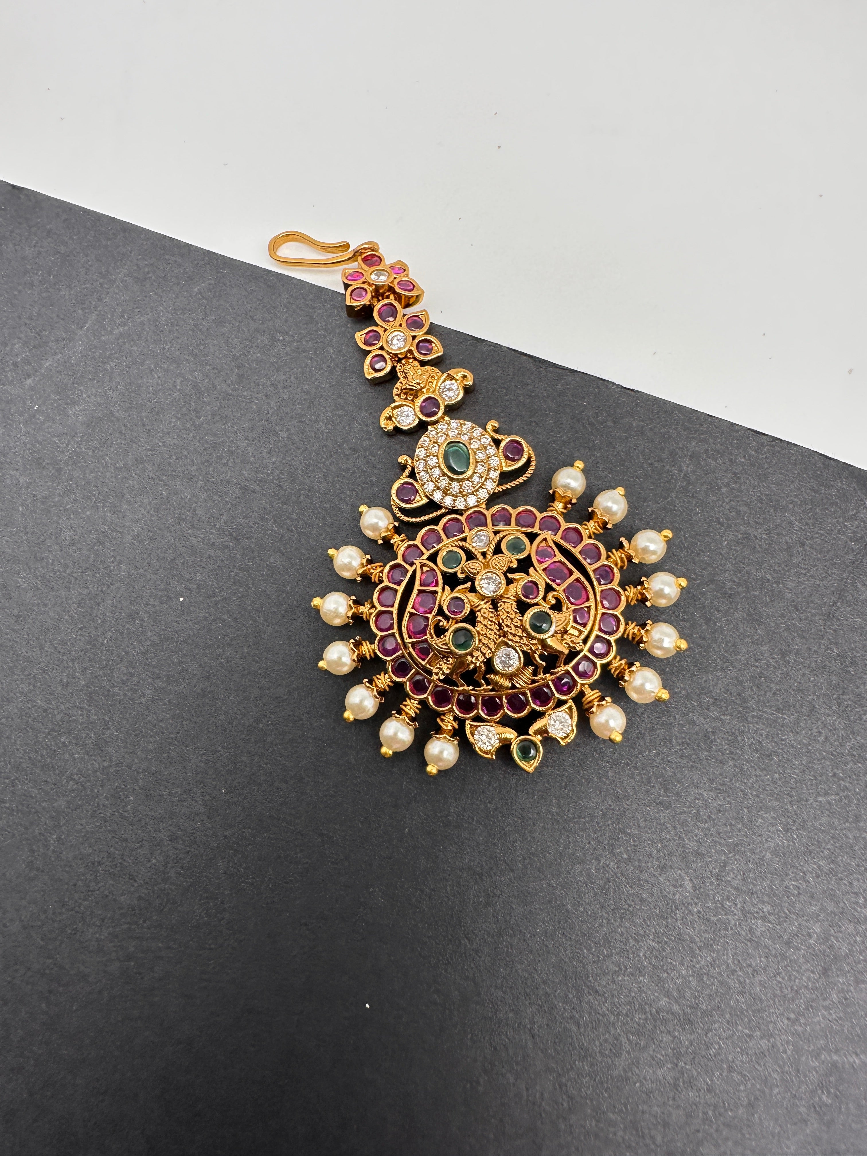 Matte Kempu Mang Tika – Sheetal's FabFashion