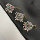 Diamond Finish Color Stone Maangteeka - Purple