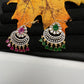 Diamond Finish Color Stone Maangteeka - Red