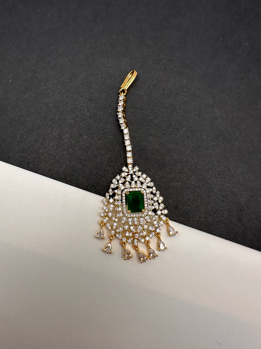 AD Emerald Green Mang Tika