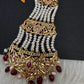 6 Carat Gold Plated Hyderabadi Jadau Real Pearls Pearls Golden Jhoomar