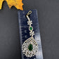 Emerald Green Diamond Finish  Maang tikka - 