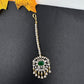Emerald Green Diamond Finish  Maang tikka - 