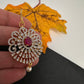 Diamond Finish Color Stone Maangteeka - Red