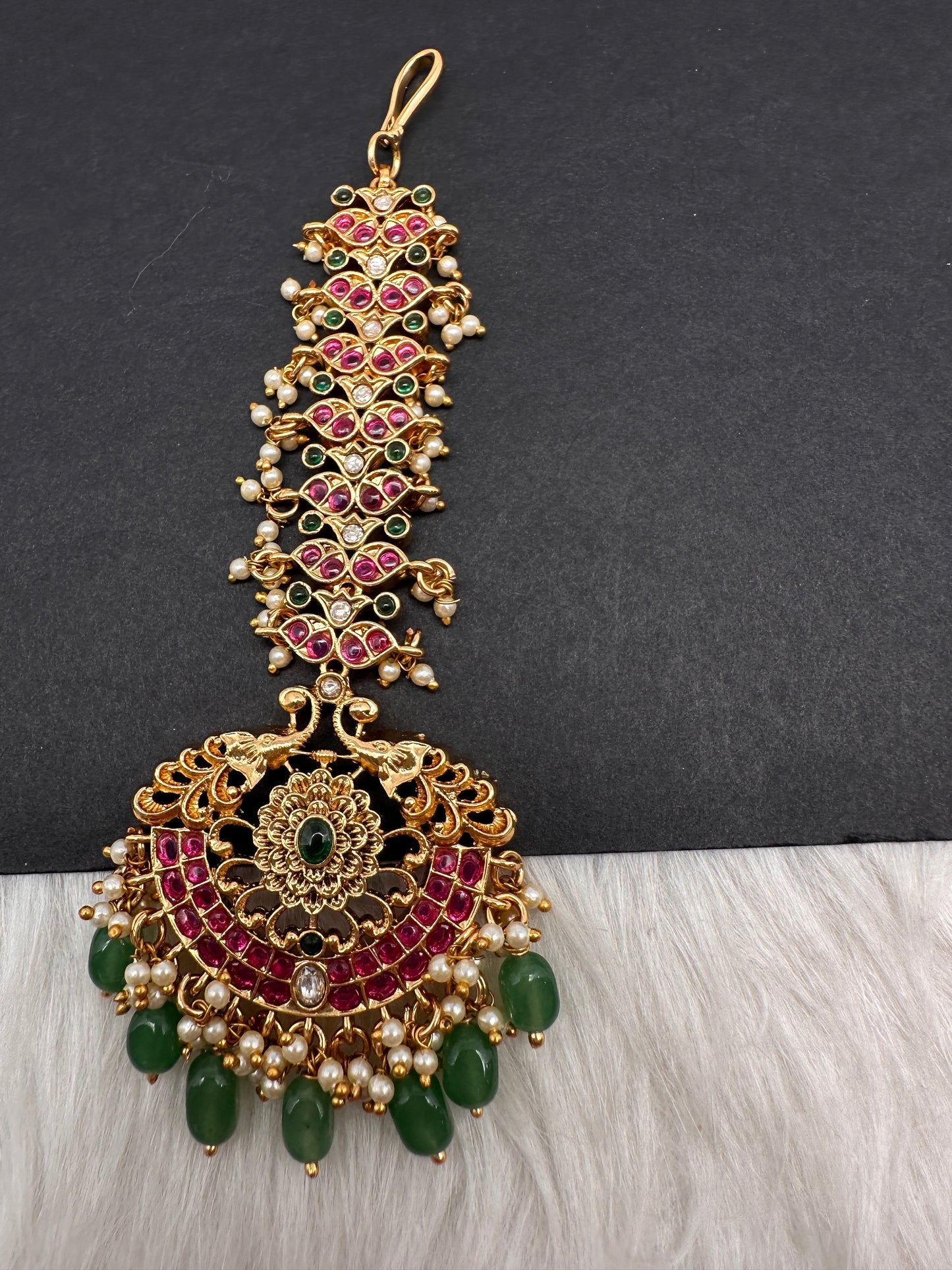 jadau Kundan Maang tika - 