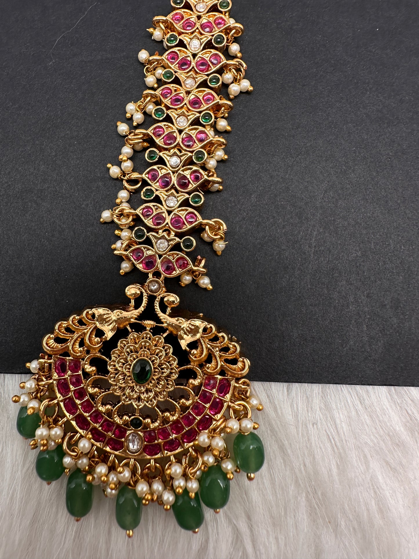 jadau Kundan Maang tika - 