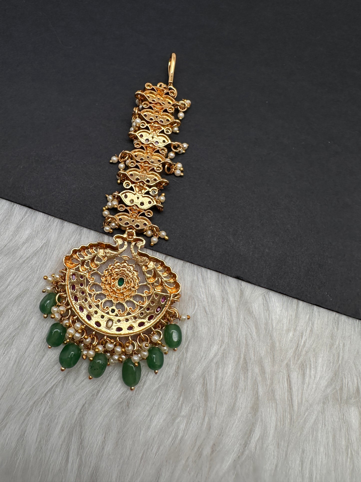 jadau Kundan Maang tika - 