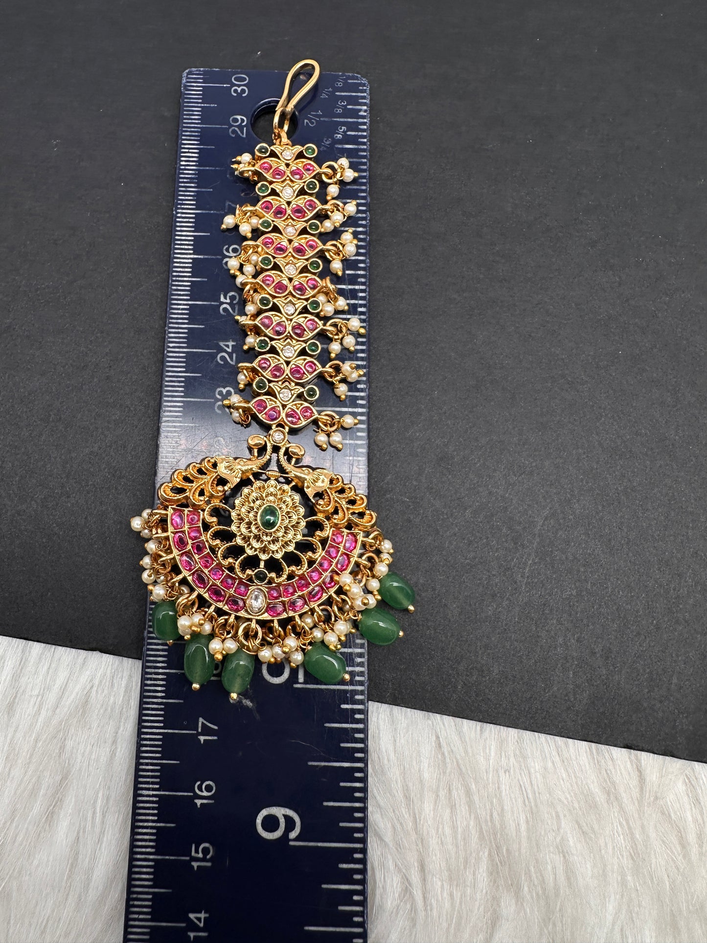 jadau Kundan Maang tika - 
