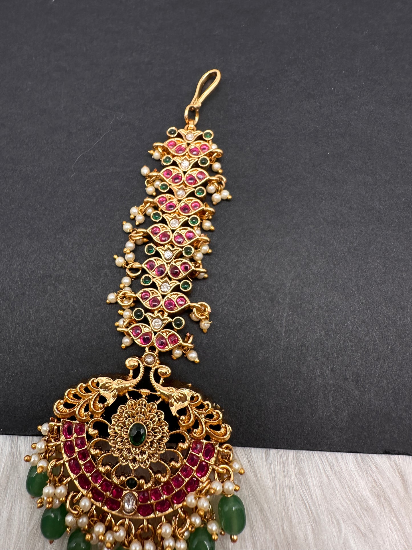 jadau Kundan Maang tika - 