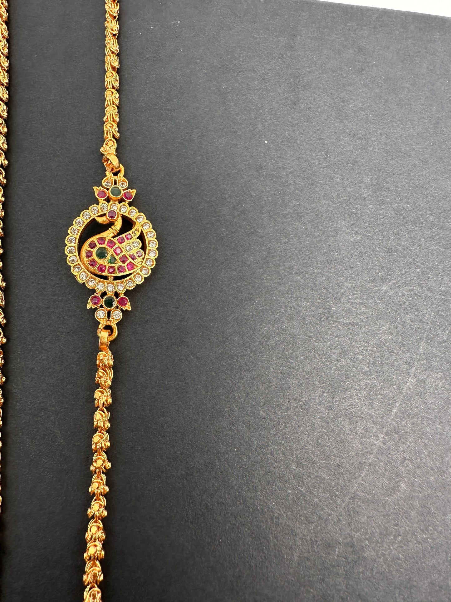 Side Pendent Chandra Mala Necklace