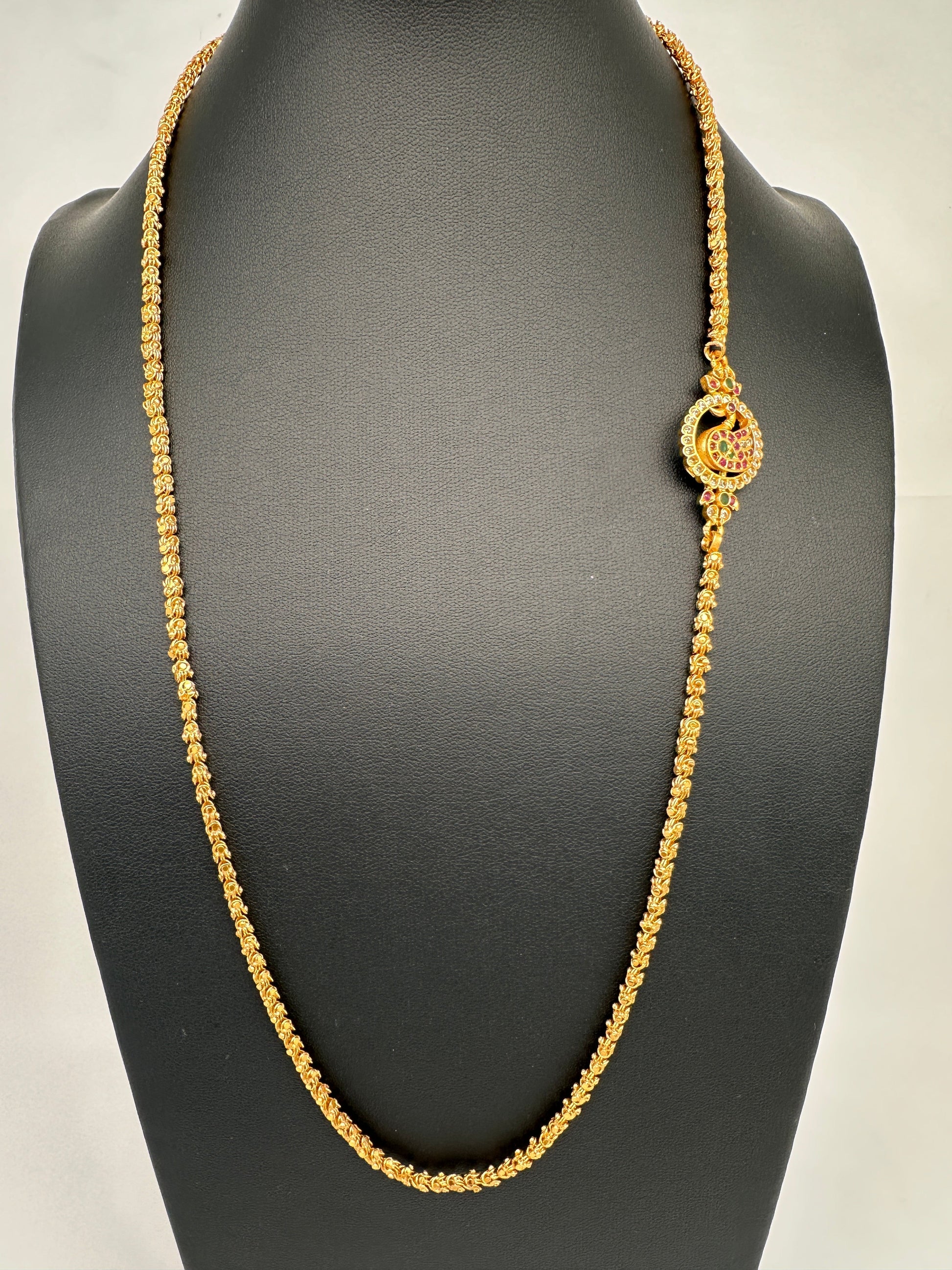 Side Pendent Chandra Mala Necklace