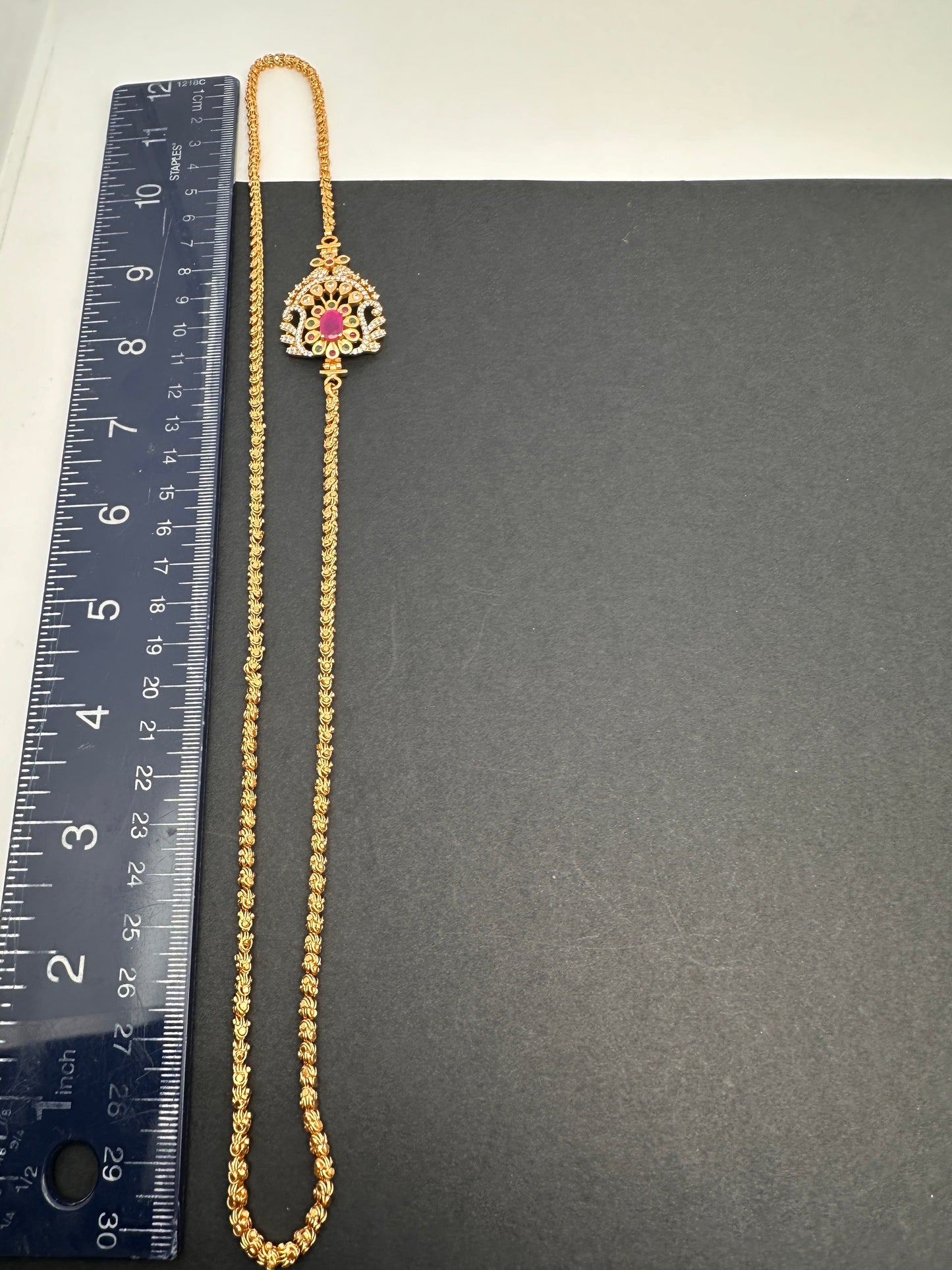 Side Pendent Chandra Mala Necklace