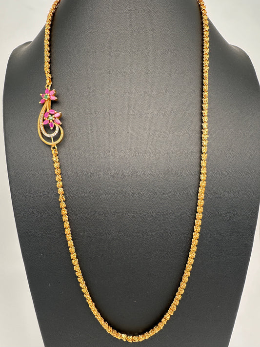 Side Pendent Chandra Mala Necklace