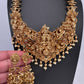 Peacock Goddess Matte Finish Short Nakshi Necklace