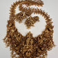 Peacock Goddess Matte Finish Long Nakshi Necklace