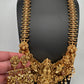 Peacock Goddess Matte Finish Long Nakshi Necklace