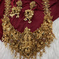 Peacock Goddess Matte Finish Long Nakshi Necklace