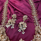Peacock Goddess Matte Finish Long Nakshi Necklace